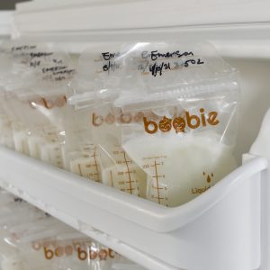 Boobie Breast Milk Storage Bags Stash in the Freezer