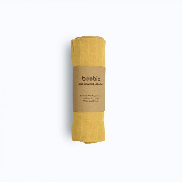 Mulsin Swaddle Blanket 120mm x 120mm - Mango
