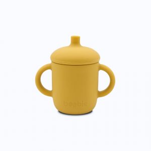 Boobie Silicone Sippy Cup with a Straw - Mango